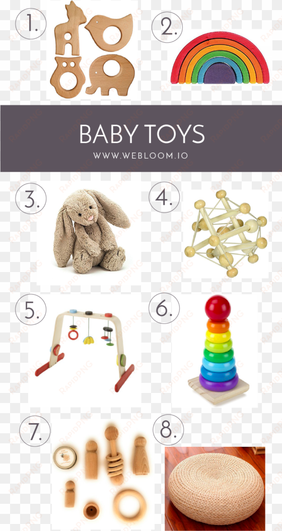 baby toys - manhattan toy skwish natural rattle and teether grasping