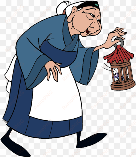 back to mulan clip art menu - grandmother fa