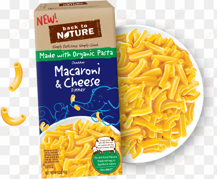 back to nature - organic macaroni & cheese dinner