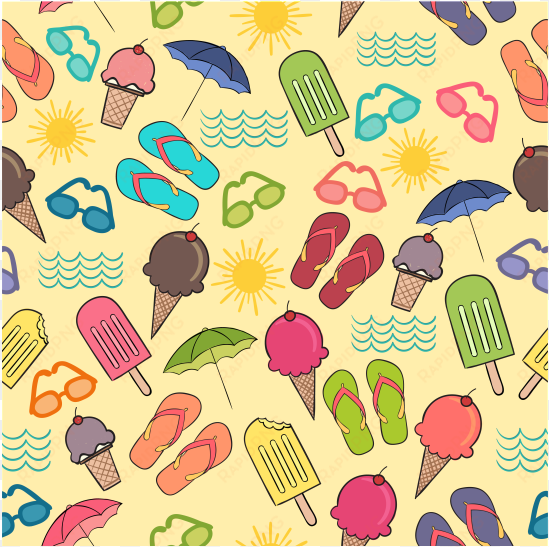 background materials for hand-painted summer holidays