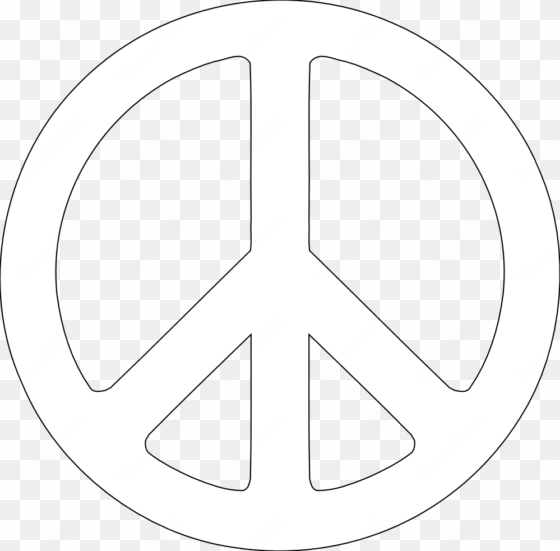 background transparent peace sign - white peace sign