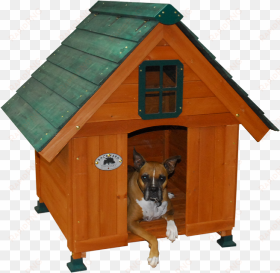 backyard discovery's deluxe wooden dog houses are a - house