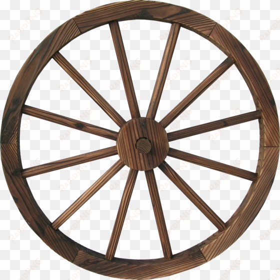 backyard expressions 23" wagon wheel-burnt 2 pack - wooden wheel transparent