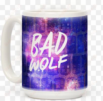 bad wolf coffee mug - doctor who bad wolf tote bag: funny tote bag from lookhuman.