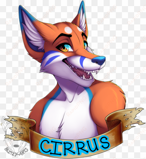 badge commission for varekwolf ^^ - furry fox badge
