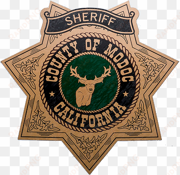 badge of the sheriff of modoc county - krcr
