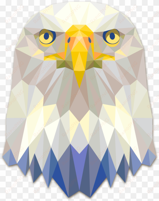 bald eagle quality clipart png image 01 1 - geometric eagle head