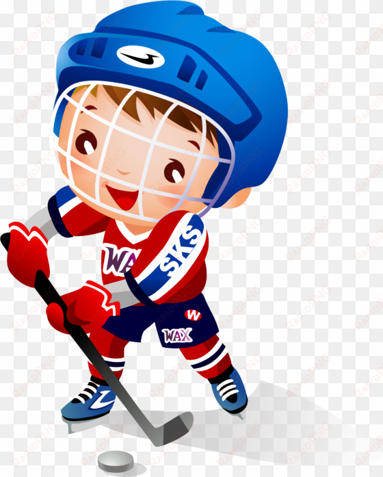 ball clipart hockey stick - boy is playing hockey