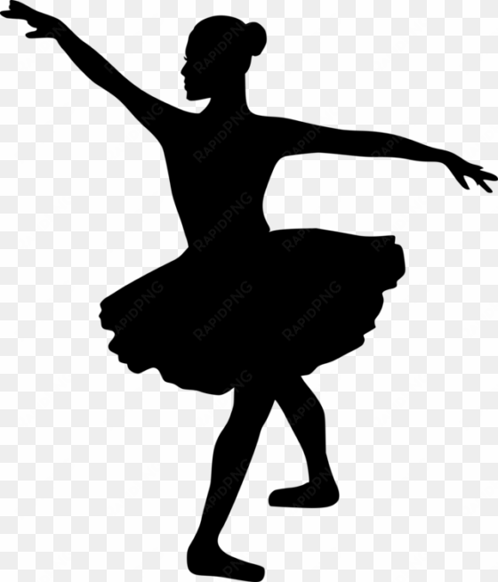 ballet dancer silhouette tutu - ballerina clipart black and white