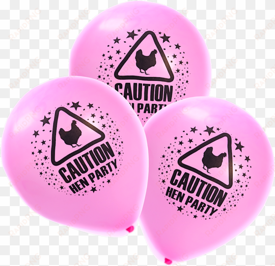 ballons transparent hen party - pack of 15 hen party balloons / novelty pink printed