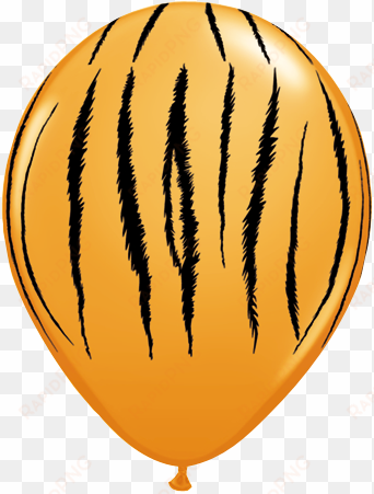 balloon printed 11" - tiger latex balloon