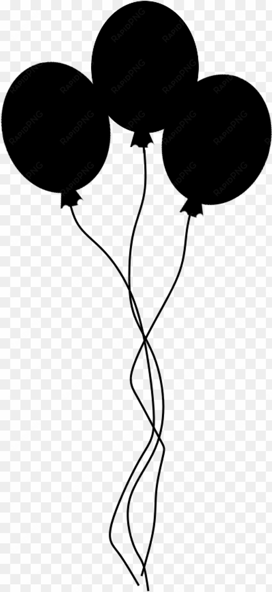 balloons silhouette by viktoria - globos tumblr png
