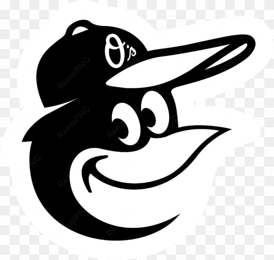 baltimore orioles bird logo black and white - baltimore orioles logo png