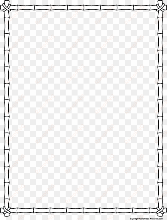 bamboo border png download - page borders for word