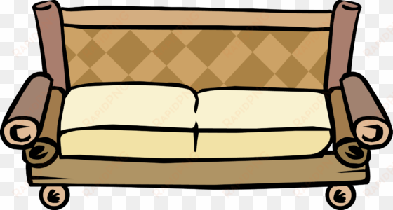 bamboo couch - png - sofa club penguin wikia
