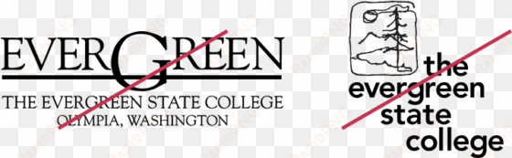 banned old logos - evergreen state college logo