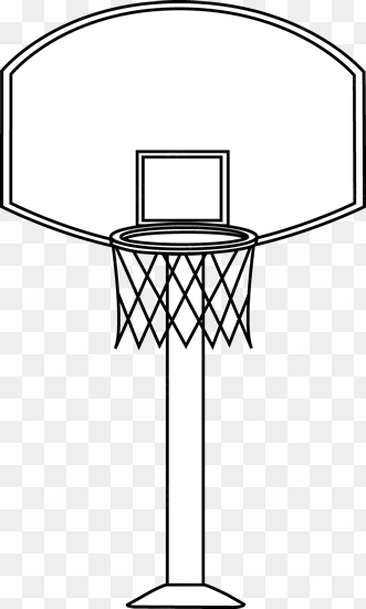 banner black and white download clip art - black and white basketball goal