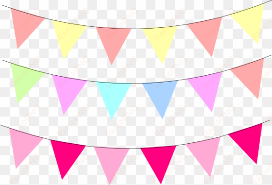 banner clip art - flag party vector png