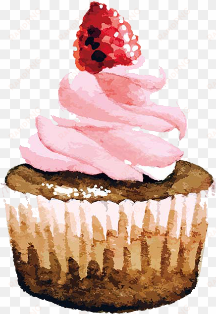 banner library cream cake birthday watercolor painting - birthday cake watercolour painting