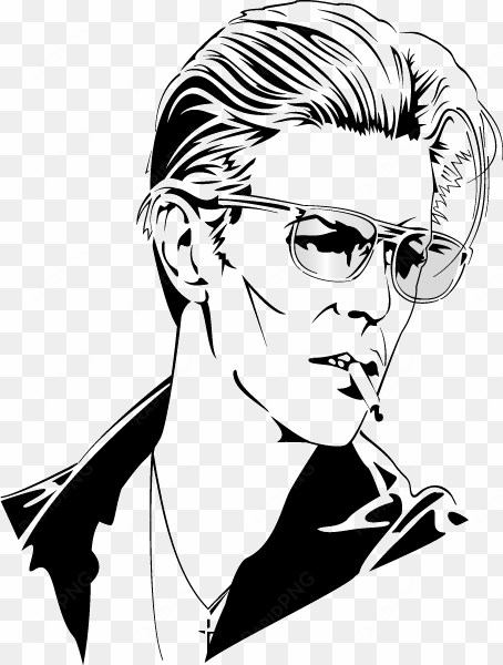 banner library david bowie printable coloring pages - david bowie vector art