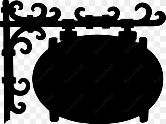 banner library download silhouette at getdrawings com - old fashioned sign clipart