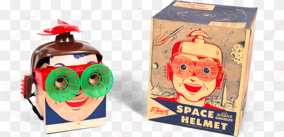 banner plastics, - vintage space helmet toy