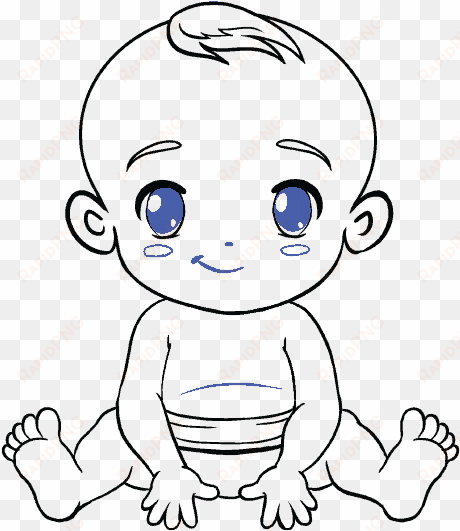 banner royalty free library drawing on baby - drawing of a baby