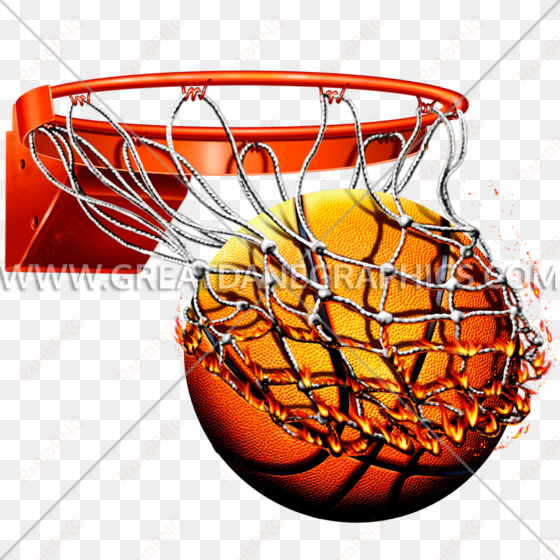 banner royalty free library flameing free download - basket ball with net png