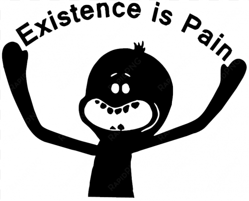 banner royalty free stock existence is pain rick and - existence is pain decal funny car windshield h 6 5