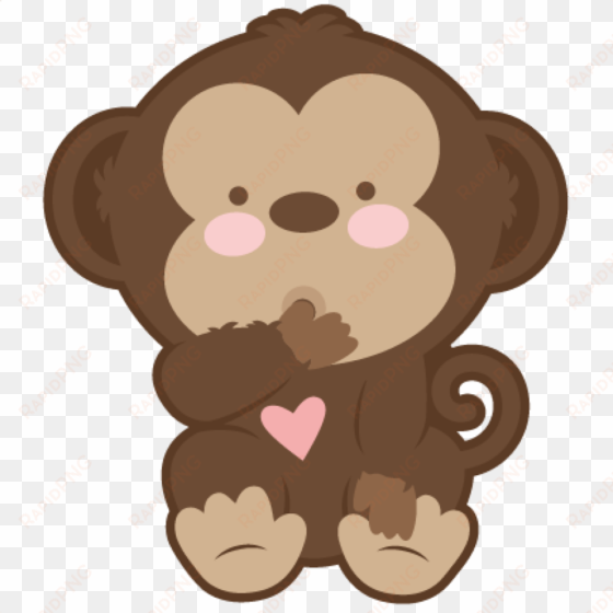 banner transparent baby clipground clip art - cute baby monkey clipart