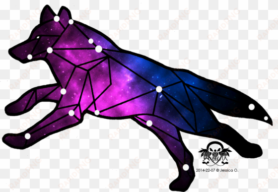 banner violet alliance - wolf constellation png
