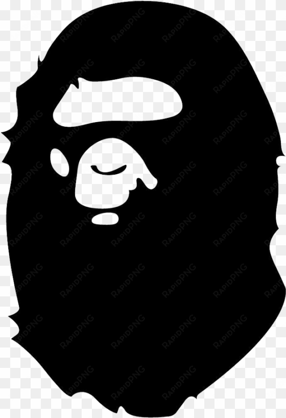 bape logo png - black and white bape logo