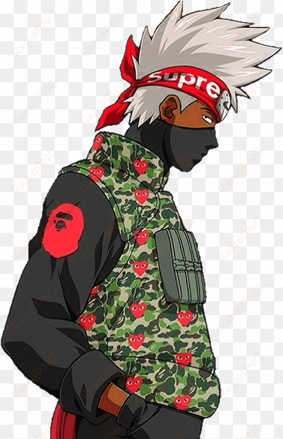 bape supreme black kakashi - black kakashi