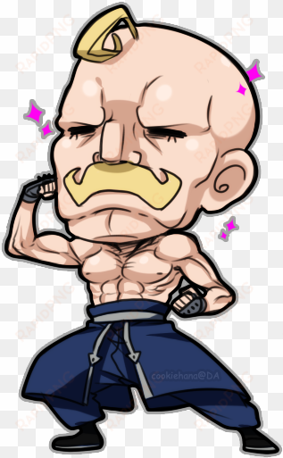 bara chibi armstrong by cookiehana - alex louis armstrong chibi