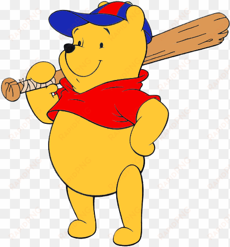 baseball clipart winnie the pooh - winnie the pooh playing baseball