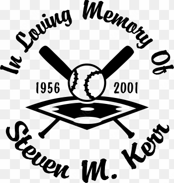 baseball diamond - loving memory baseball decals