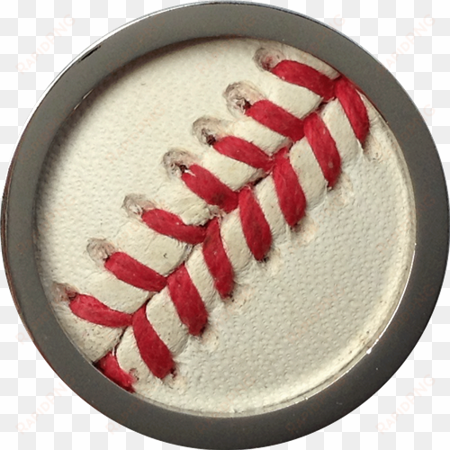 baseball leather inlay ball marker - readygolf - baseball leather inlay ball marker - game