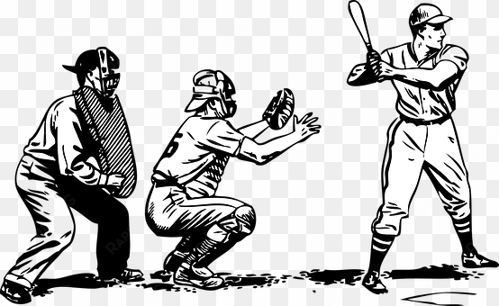 baseball sport game catcher ball bat playe - vintage baseball player vector