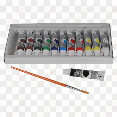 basic kid arts acrylic color with 1 free brush, 12 - color