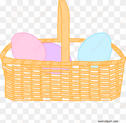 basket full of easter eggs, free png image - easter