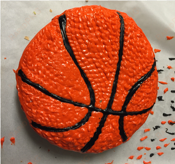 basketball doughnut large round - basketball donut