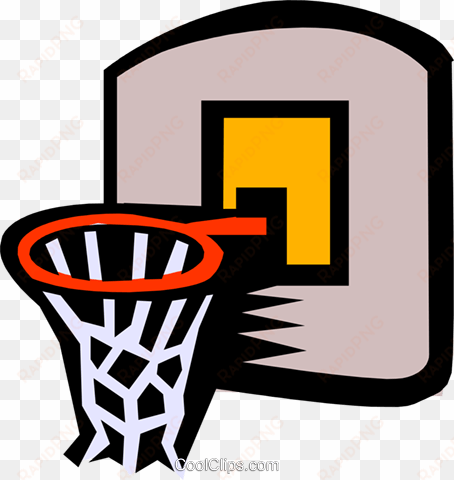 basketball net royalty free vector clip art illustration - cartoon basketball hoop png