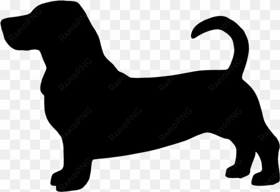 basset silhouette at getdrawings - basset hound silhouette