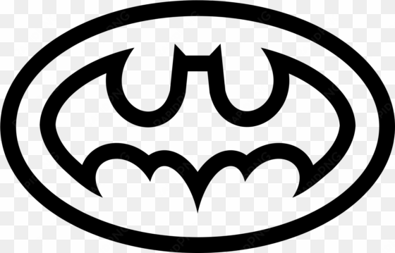 bat signal outline - icon