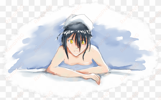 bath drawing anime graphic stock - drawing