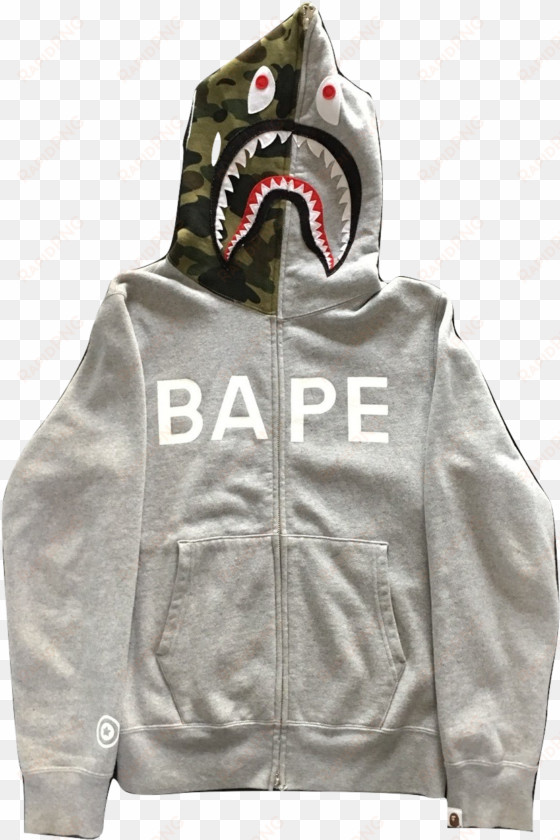 bathing ape shark full zip hoodie - hoodie