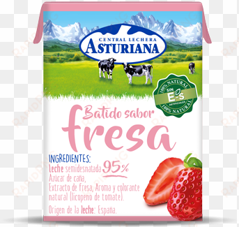 batido de fresa - central lechera asturiana