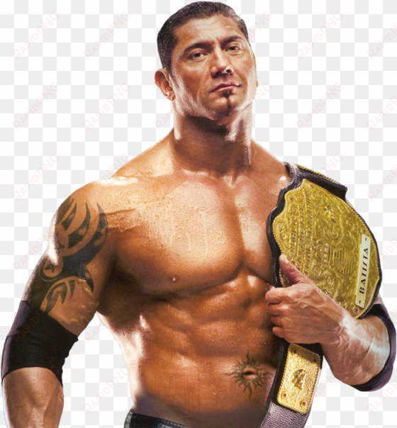 batista wwe championship png image background - batista world heavyweight champion png