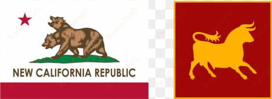 battle of willow beach - new california republic flag