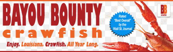 bayou bounty crawfish, louisiana